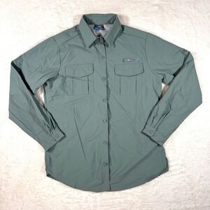 Willit Womens Sage Green UPF 50+ Sun Protection Fishing Hiking Shirt Medium